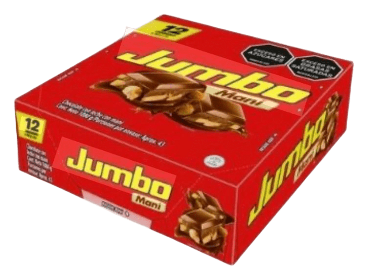 Chocolatina Jumbo Maní 90gr