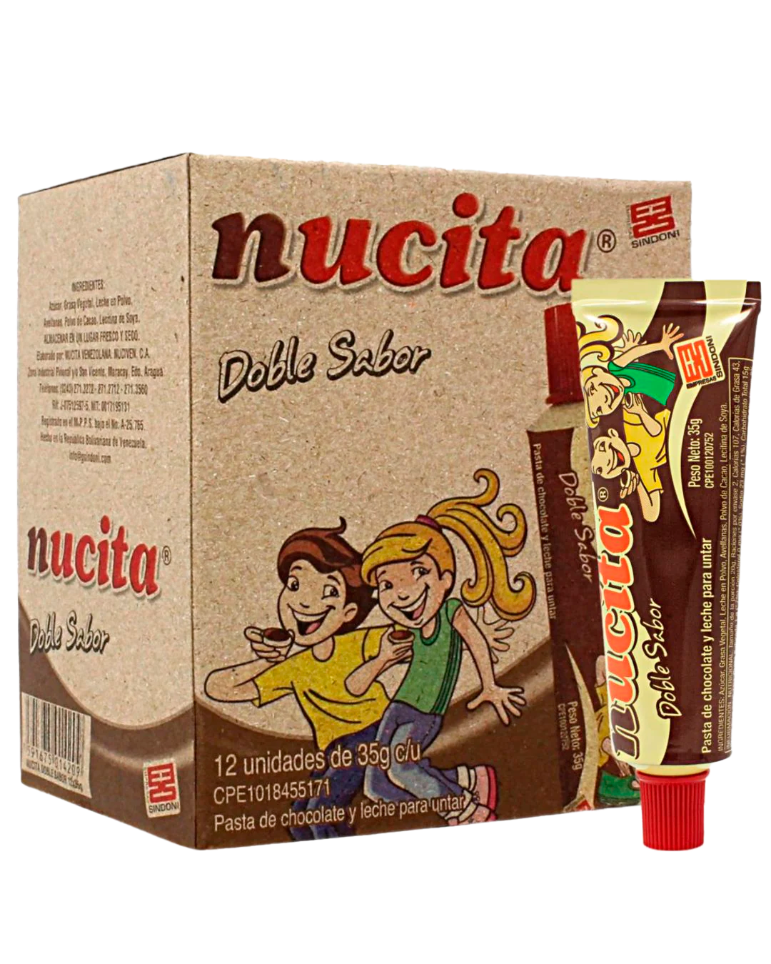 Nucita de Tubito - Doble Sabor